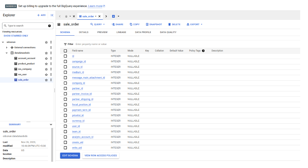 BigQuery Connection